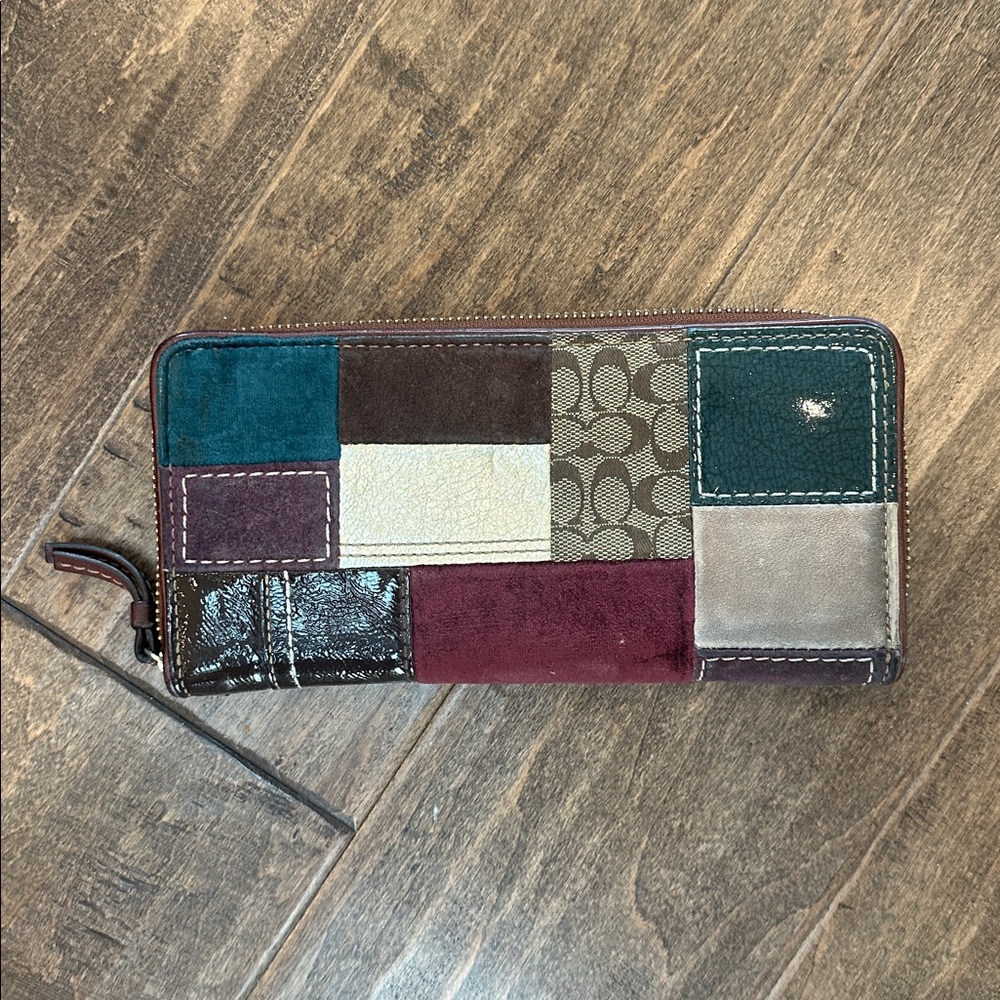 Coach Multicolor Patchwork Wallet - Picture 2 of 3